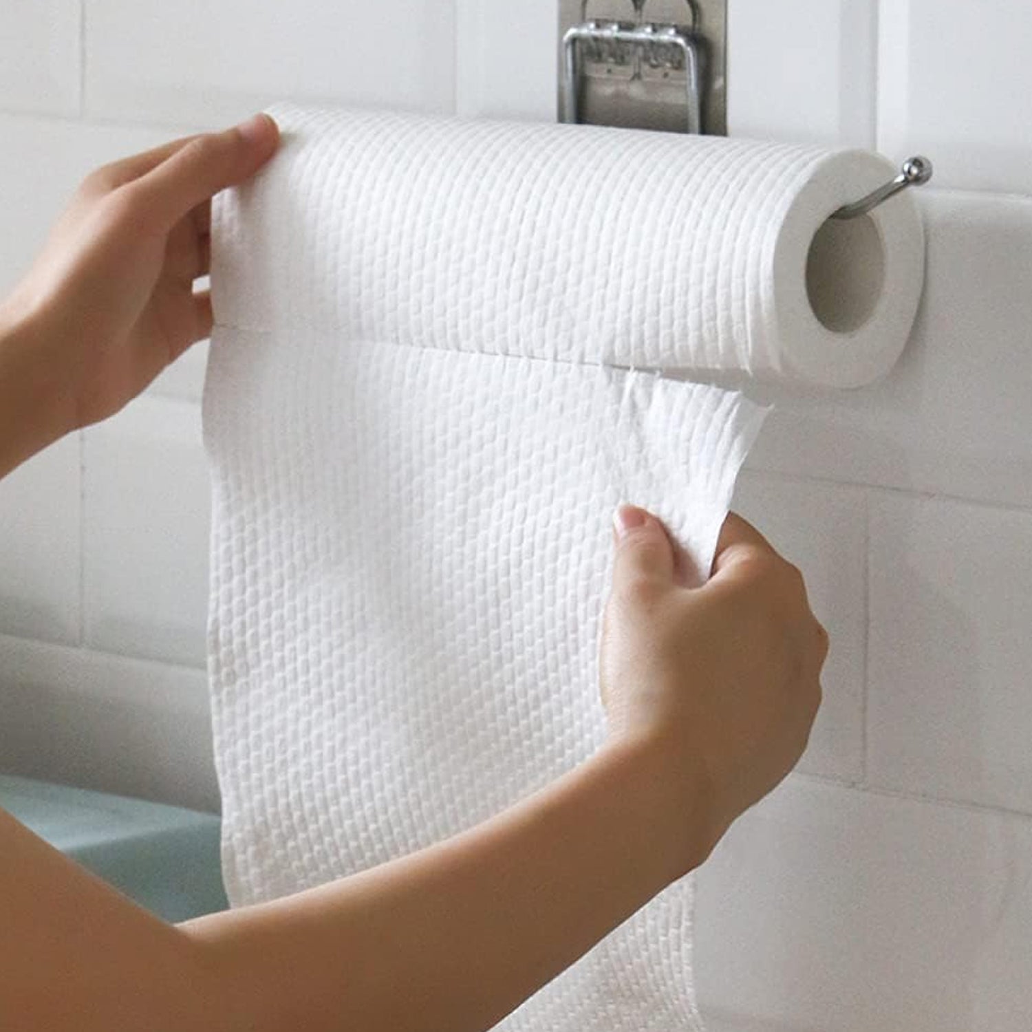 Stainless Steel Adhesive Paper Roll Holder Tissue (1 pc) Stainless Steel Adhesive Paper Roll Holder Tissue (1 pc)